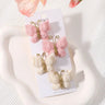 4Pcs/set Butterfly Hair Clip Set for Girls Double Layered Bow Cute Bangs Hair Pin Cotton Safe Kids Baby Hair Accessories Set