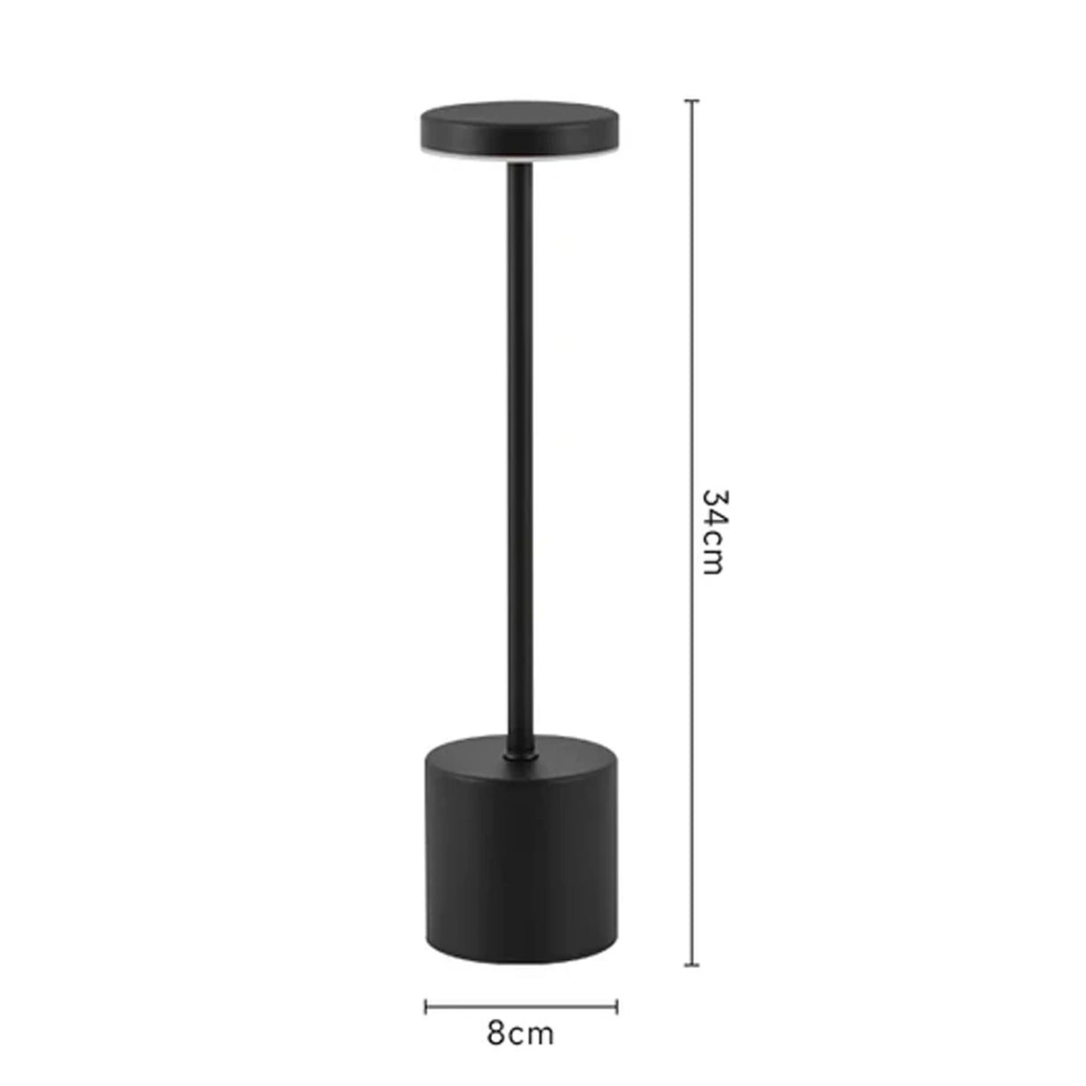 Rechargeable Table Lamp Touch Sensor LED Desktop Night Light Wireless Reading Lamp for Restaurant Hotel Bar Bedroom Decor Light