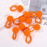 20pcs Kids Elastic Hair Bands Girls Plush Ball Rubber Band For Children Sweets Scrunchie Hair Ties Clip Baby Hair Accessories