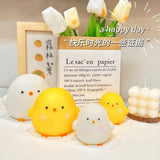 Cute Chicken Soft Lighting Small Night Light Bedside Lamp Decoration Bedroom Atmosphere Light Girl Children GIft