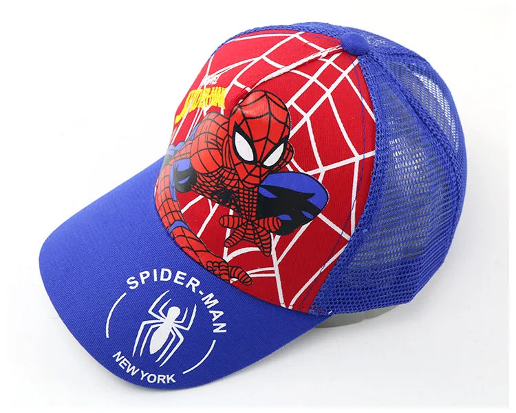 HotToys Spiderman Baseball Cap Boys Girls Hats Superhero Peripheral Sunhat Childrens Birthday Gift Cosplay Props Fashion Caps
