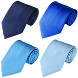 Cravate tendance pour homme, accessoire de mariage, cravate en soie unie, noir, bleu, rouge, blanc
