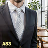 Cravates classiques jaunes et marron pour hommes, tenue de soirée, mariage, école, livraison directe