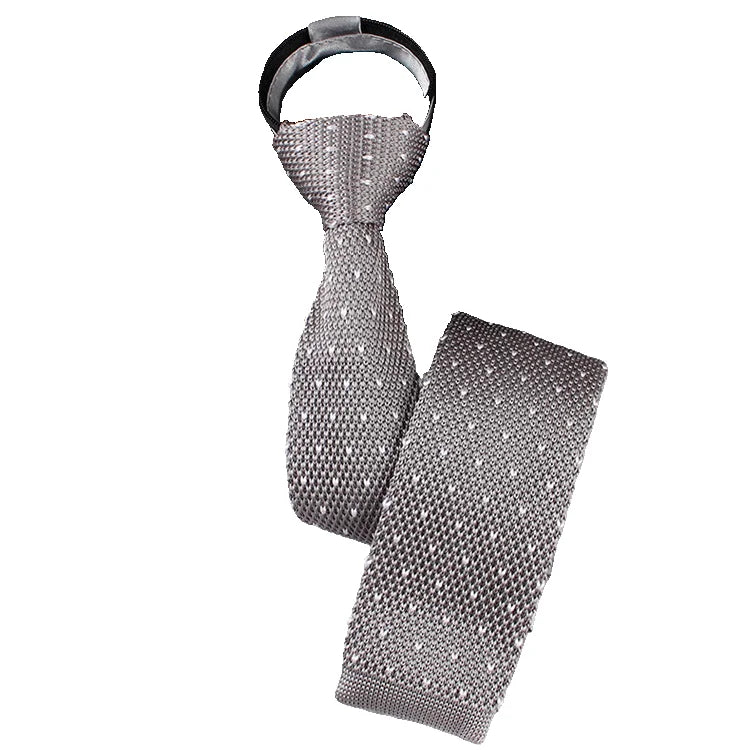 Cravates de mariage pour hommes, mode, cravates noires, chemises blanches, cravates à col, cadeaux, fermeture éclair, cravate en tricot pour hommes, vêtements, accessoires