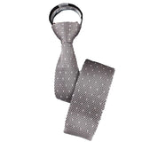 Cravates de mariage pour hommes, mode, cravates noires, chemises blanches, cravates à col, cadeaux, fermeture éclair, cravate en tricot pour hommes, vêtements, accessoires