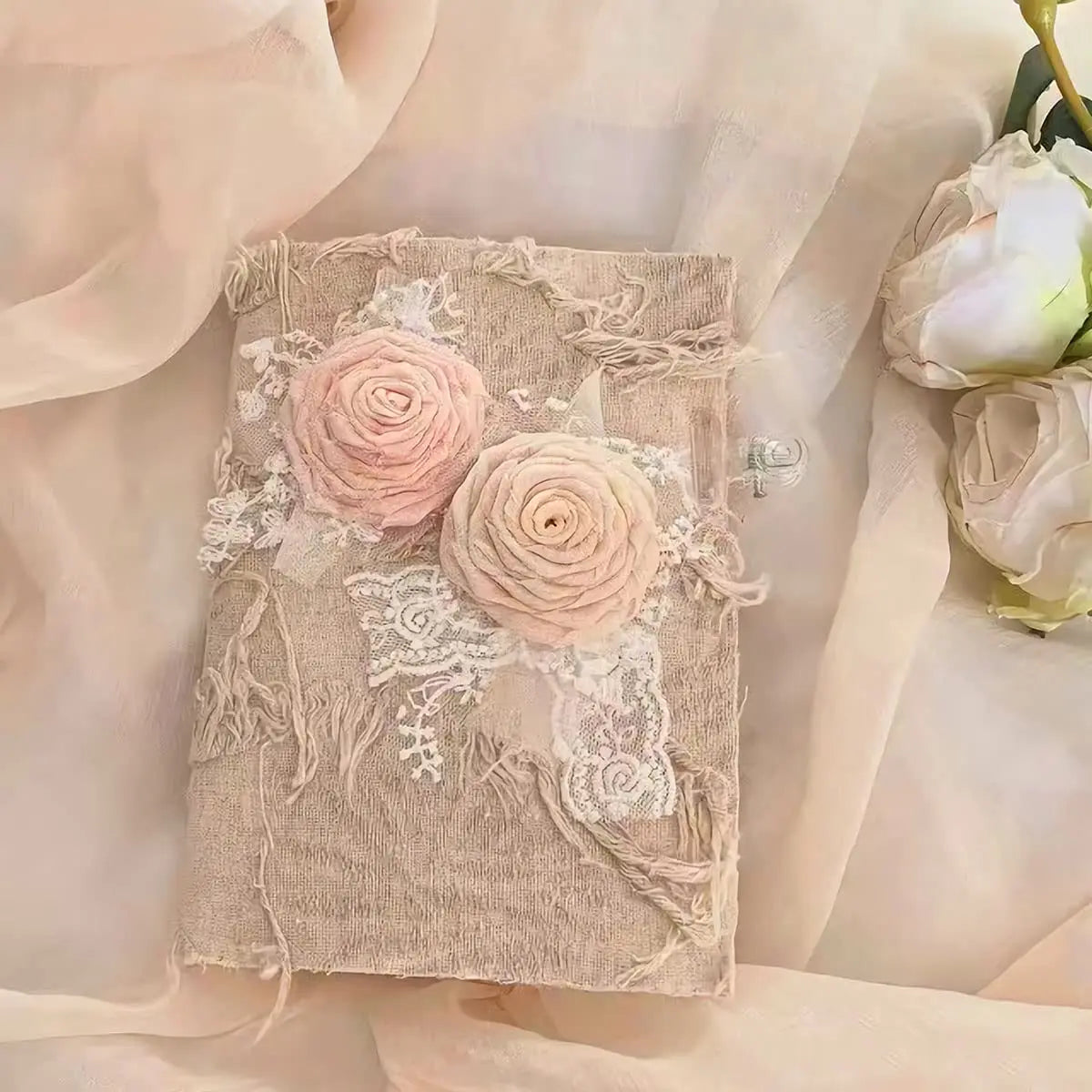 Rubans en mousseline de soie à bords apparents, 4 cm x 5 m, pour bouquet d'invitation de mariage, décoration de Noël, emballage cadeau