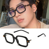 Blue Ray Blocking Anti-Blue Light Reading Glasses Eye Protection Ultralight Hyperopia Glasses Board Square Eyeglasses Office