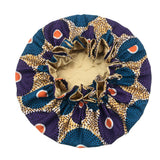 Bonnet de nuit double épaisseur en satin soyeux pour femme, grand bonnet réversible doublé de satin, couvre-chef pour la nuit, accessoires pour cheveux
