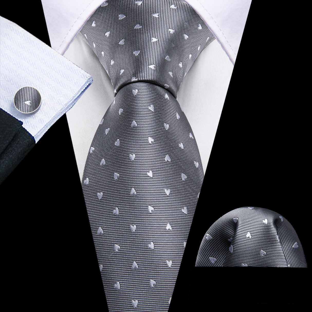 Ensemble de cravates pour homme, motif dinosaure, bleu marine et doré, 8,5 cm, en soie, idéal pour un mariage, FA-5191