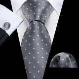 Ensemble de cravates pour homme, motif dinosaure, bleu marine et doré, 8,5 cm, en soie, idéal pour un mariage, FA-5191