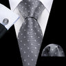 Ensemble de cravates pour homme, motif dinosaure, bleu marine et doré, 8,5 cm, en soie, idéal pour un mariage, FA-5191