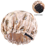 Bonnet de nuit ajustable en satin de soie pour bébé, bonnet de nuit en satin à imprimé floral pour enfants, bonnet de maquillage pour filles, bonnet de nuit pour enfants