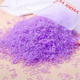 500/1000/2000pcs Girls Black Disposable Rubber Band Hair Ties Headband Children Ponytail Holder Bands Kids Hair Accessories