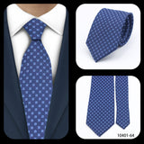 Cravates élégantes à pois pour hommes LYL 7 cm, cravate de luxe avec imprimé géométrique, cadeau pour invités, accessoires de festival pour gentleman