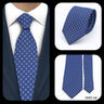 Cravates élégantes à pois pour hommes LYL 7 cm, cravate de luxe avec imprimé géométrique, cadeau pour invités, accessoires de festival pour gentleman