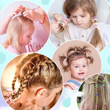 250/300Pcs Girls Colorful Hair Bands Set Nylon Elastic Rubber Band Children Ponytail Holder Scrunchies Kids Hair Accessories