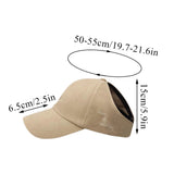 New Summer Children Baseball Cap Breathable Empty Top Caps Love Embroidery Kids Sun Visor Hats Adjustable High Ponytail Hat Girl