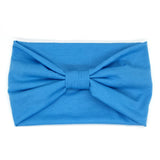 Headwrap Solid Color Knot Wide Headbands for Women Soft Cotton Sports Elastic Hair Bands Accessories Yoga Bandana Bandage