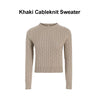 AP Women 2025 Autumn and Winter Cableknit Sweater Soft Casual Five Color Available Lady Satin Dress