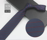 Cravate à fleurs en grille, tissée en gros, 8 cm, accessoires de mariage, bleu, homme, pois, cachemire, convient aux groupes, fêtes, bureau