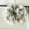 High Appearance Level Lace Fabric Elastic Hair Rope Simple Advanced Sense Small Fragrance Sweet Tie Hair Cord Gentle Temperament