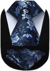 Ensemble de cravates en soie rose floral pour hommes, ensemble de cravates de fête de mariage, mouchoir, broche, boutons de manchette, accessoires pour hommes de haute qualité Gravata
