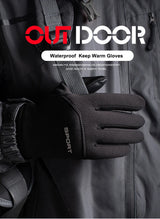 Gants d'extérieur coupe-vent et imperméables pour écran tactile, pouce et index, gants chauds pour la course à pied et le cyclisme