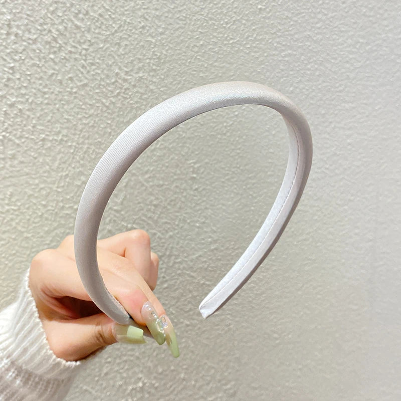 New Solid Fabric Fine Hair Band Women Korean Simple Headband Fresh All-match Outdoor Hoop Hairband Girls Hair Accessories