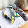 Clearance Fresh Colorful Turban Headbands Women Spring Summer Chiffon Headband Head Wrap Wide Lattice Hairband Hair Accessories