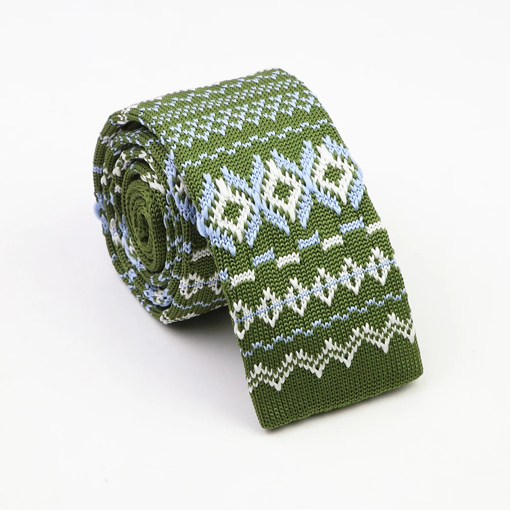 Cravates classiques en tricot pour hommes, cravates décontractées, à pois, à carreaux, pour loisirs, chaudes, pour affaires, mariage, largeur 6 cm