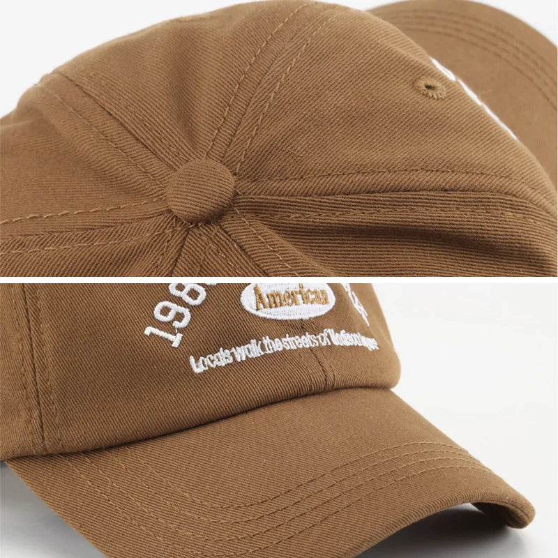 New Letters Embroidery Unisex Baseball Hats For Men Women Soft Cotton Snapback Cap Outdoor Sports Dad Trucker Hat Casquette