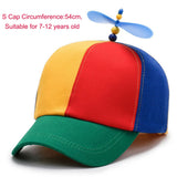 Bamboo Dragonfly Rainbow Sun Cap Funny Adventure Dad Hat Snapback Hat Helicopter Propeller Design for Kids Boys Girls Adult