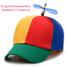 Bamboo Dragonfly Rainbow Sun Cap Funny Adventure Dad Hat Snapback Hat Helicopter Propeller Design for Kids Boys Girls Adult