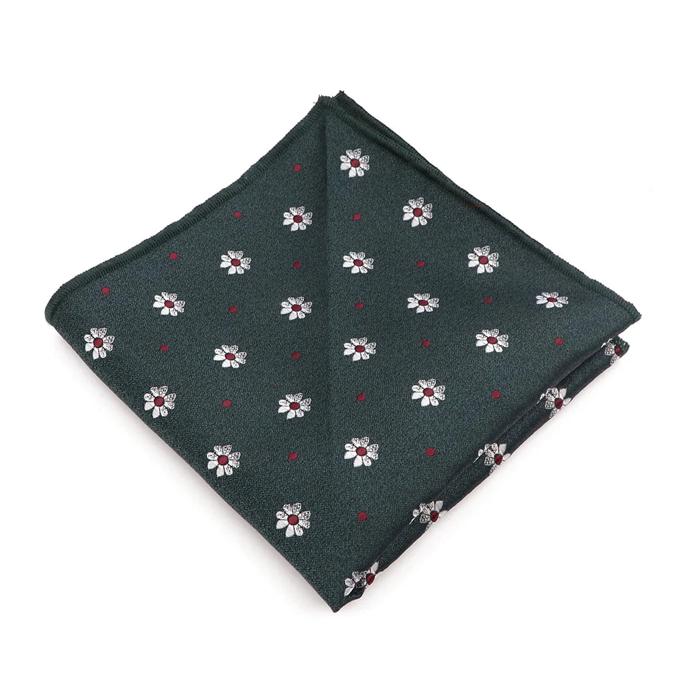 Mouchoir de poche en tissu jacquard de haute qualité, nouveau style, à pois, à rayures, à fleurs, adapté aux costumes de fête formels, au travail, cadeau
