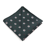 Mouchoir de poche en tissu jacquard de haute qualité, nouveau style, à pois, à rayures, à fleurs, adapté aux costumes de fête formels, au travail, cadeau