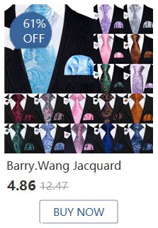 Ensemble élégant de cravates et boutons de manchette en soie à fleurs multiples pour homme, cravate jacquard à fleurs pour mariage, entreprise, fête, événement, Barry.Wang