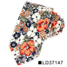 Nouvelle cravate florale pour hommes et femmes, cravate fine en coton pour mariage, cravates décontractées pour hommes, costumes classiques, cravates à imprimé floral