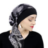 Chapeau turban en satin imprimé pour femme, extensible, à larges bords, tendance, pré-noué, enveloppant, décontracté, style pirate