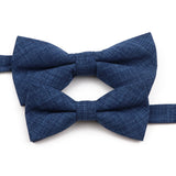 High Quality Mens Solid Color Bowtie Set For Men Children Wedding Party Dinner Accessory Pink Orange Father-son Bow Tie Gift