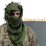 Écharpes de randonnée en plein air, style militaire arabe, tactique, désert, Shemagh avec pompon, pour hommes et femmes