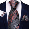 Cravates pour hommes 2023, nouvelle mode pour hommes, 8,5 cm, pochette, boutons de manchette, accessoires de mariage, créateur de cravates Hi-Tie, vente en gros