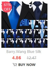 Ensemble élégant de cravates et boutons de manchette en soie à fleurs multiples pour homme, cravate jacquard à fleurs pour mariage, entreprise, fête, événement, Barry.Wang