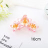 3 Head Plumeria Hair Clips Frangipani Flower Hair Claw Clip Trendy Crab Hair Claw Barrettes Hair Accessories For Girls