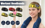 Men Women Sport Headband Skull Ghost Sweat Bandage Elastic Tennis Yoga Gym Headwear Fitness Running Sweatband Hair Accessories
