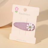 1pcs Ins Daisy Flower Hair Clips Baby Girl Hairpins for Kids Lace White Barette Princess Hooks Infant Accessories Korean