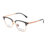 Pure Titanium Frame Glasses Full Rim Eye Glasses Spring Hinges Men Style Shortsighted Spectacles New Arrival Glasses