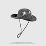 Retro Y2K Spice Girls Style Fisherman Hat Summer Cowboy Sun Cap Travel Photo Bob Panama Women Outdoor Hiking Sunshade Bucket Hat