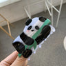 Pince à cheveux en acrylique motif vache panda, design noir et blanc, code QR, accessoires pour cheveux pour femmes et filles