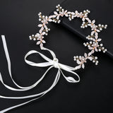 Wedding Headbands For Women Bride Handmade Crystal Rhinestone Tiaras Silver Color Hairbands Hair Accessories Queen Headband Gift