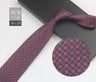 Cravate à fleurs en grille, tissée en gros, 8 cm, accessoires de mariage, bleu, homme, pois, cachemire, convient aux groupes, fêtes, bureau